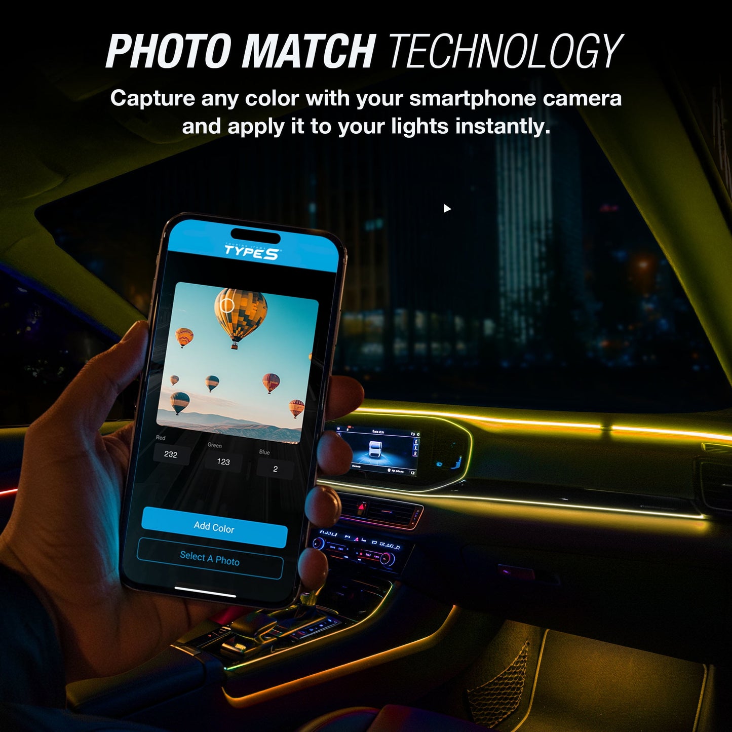 - Infinite Appglow Smart Interior Car LED Light Kit – 4 X 12” RGB Strips, Carplay, Android Auto, Voice Control, Custom Presets, 12V Plug & Play