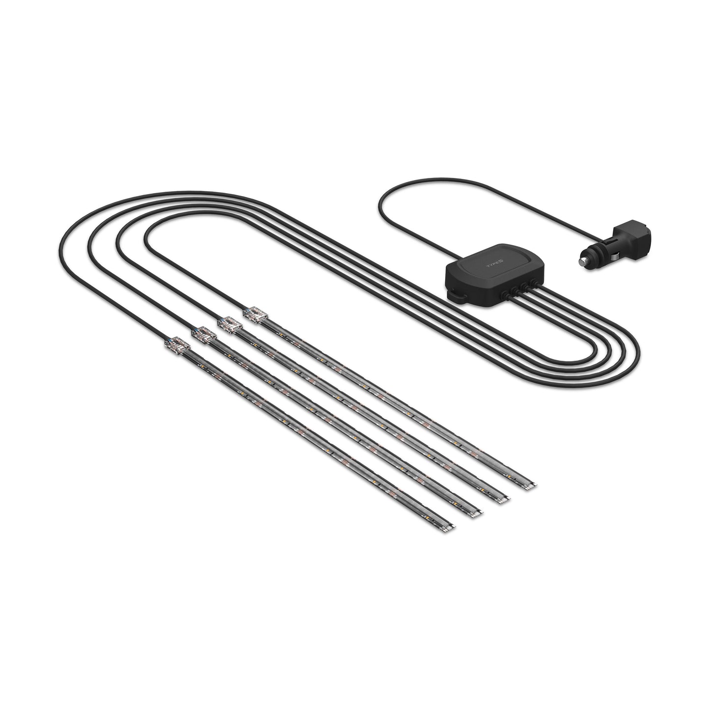 - Infinite Appglow Smart Interior Car LED Light Kit – 4 X 12” RGB Strips, Carplay, Android Auto, Voice Control, Custom Presets, 12V Plug & Play