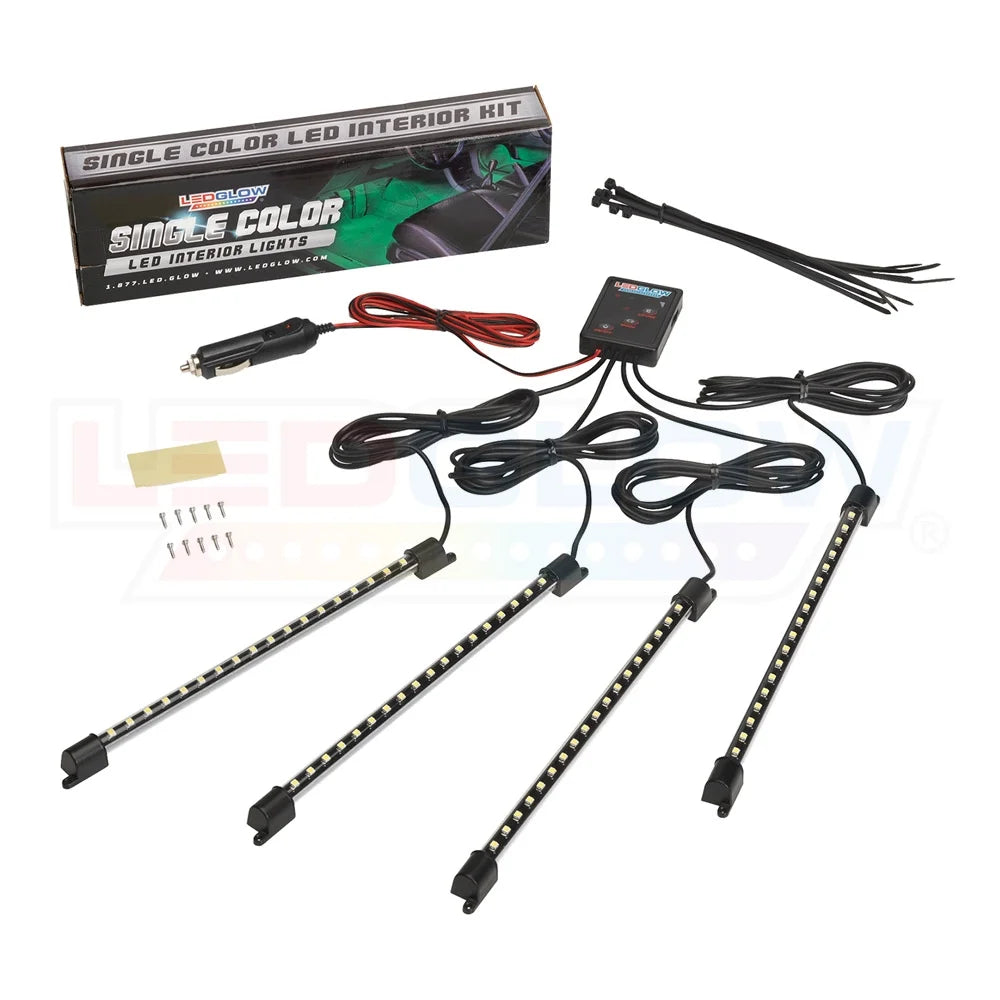 Transform Your Ride with a 4Pc Purple LED Underdash Lighting Kit! ✨💜 #CarGlow #LEDLights